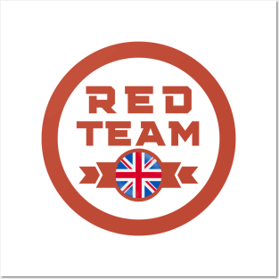 Cybersecurity Red Team UK Gamification Badge CTF Posters and Art